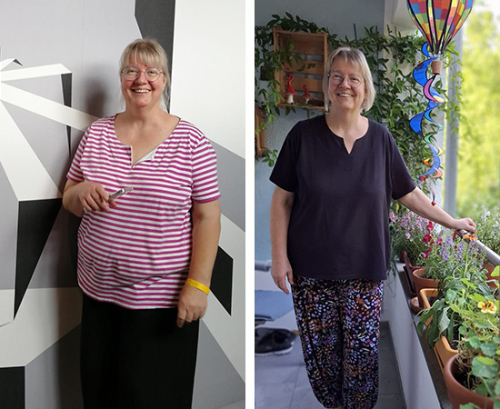 Ariane R., −22 kg